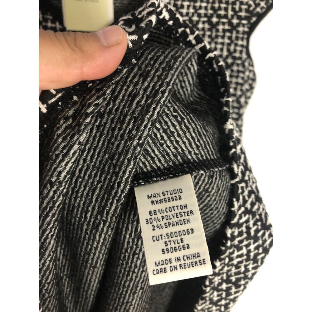 Max Studio Dress A Line Short Sleeve Lined Stretch Gray Dress Size Xs Geometric — image 6 of 6